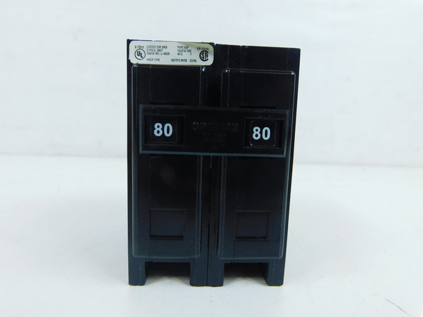 Eaton HQP2080 Miniature Circuit Breakers (MCBs) HQP 2P 80A 120V 50/60Hz 1Ph