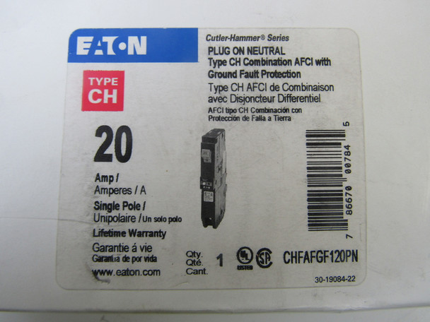 Eaton CHFAFGF120PN Miniature Circuit Breakers (MCBs) 1P 20A 240V EA