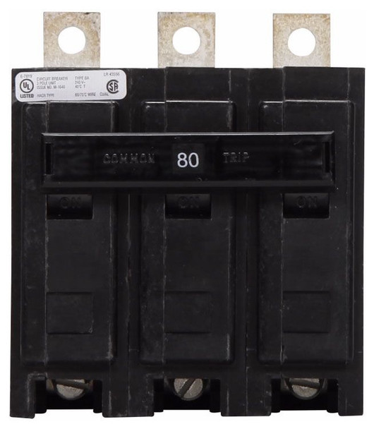 Eaton BAB3080H Miniature Circuit Breakers (MCBs) 3P 80A 120V EA