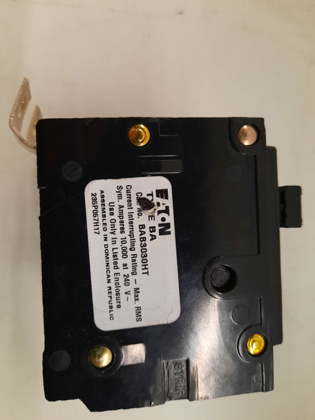 Eaton BAB3030HT Miniature Circuit Breakers (MCBs) BAB 3P 30A 240V 50/60Hz 3Ph EA