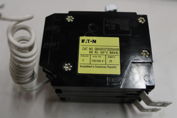 Eaton QBHGFEP2025VH09 Miniature Circuit Breakers (MCBs) QBH 2P 25A 120/240V 50/60Hz 1Ph EA