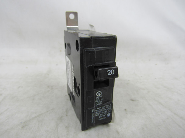 Siemens B120 Miniature Circuit Breakers (MCBs) Type BL 1P 20A 120/240VAC EA