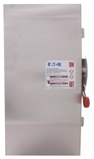 Eaton DH324NWK Safety Switches DH 3P 200A 240V 50/60Hz 3Ph Fusible w/ Neutral 4Wire NEMA 4X
