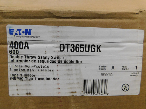 Eaton DT365UGK Safety Switches EA