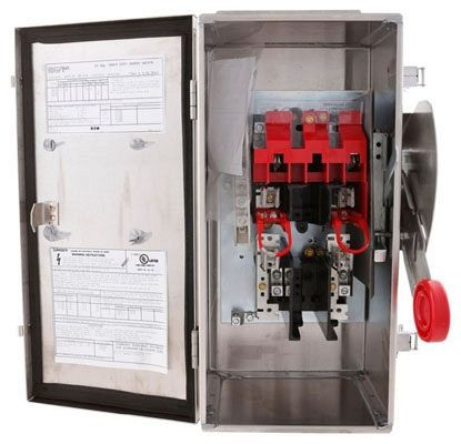 Eaton DH261FWK Safety Switches DH 2P 30A 600V 50/60Hz 1Ph Fusible 2Wire EA NEMA 4X
