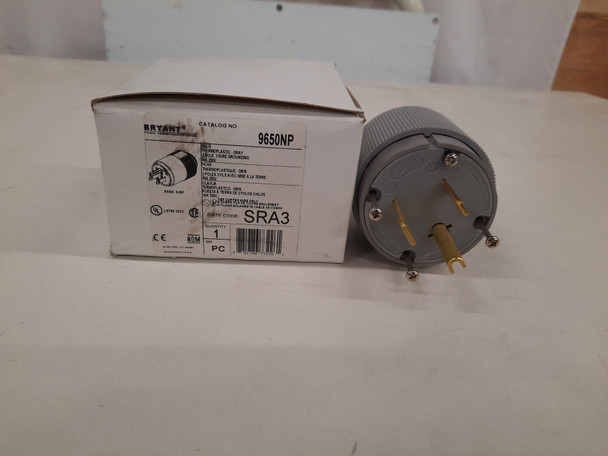 Bryant 9650NP Plugs 2P 50A 250V Grey 3Wire