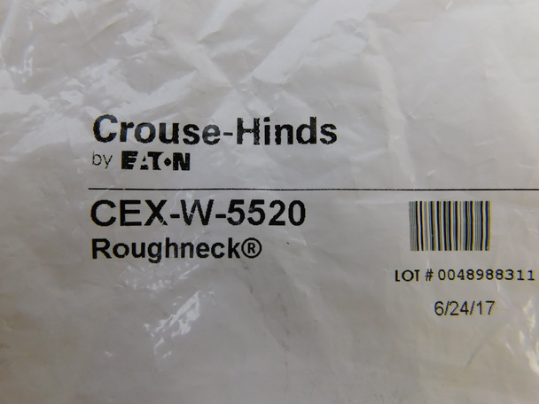 Crouse-Hinds CEX-W-5520 Connectors Environmental Cover Cam-Lok Roughneck