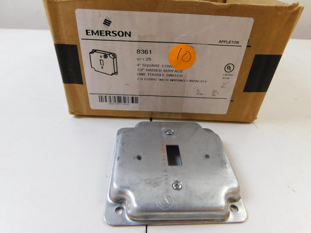 Emerson 8361 Outlet Boxes/Covers/Accessories 25BOX