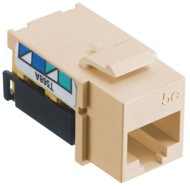 Hubbell NSJ5EI Modular Ivory Voice/Data Modular Jack