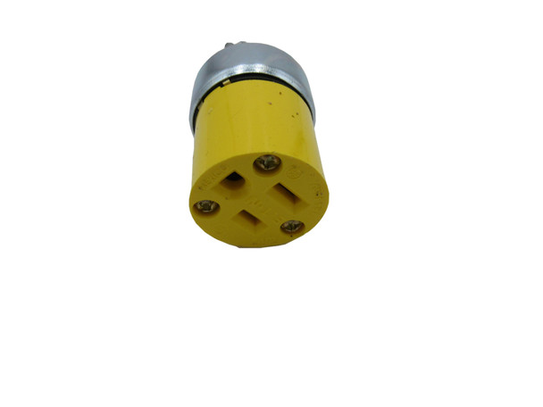 Eaton 2887-F-LW Connectors Heavy Duty Armored Connector 15A 125V Yellow EA