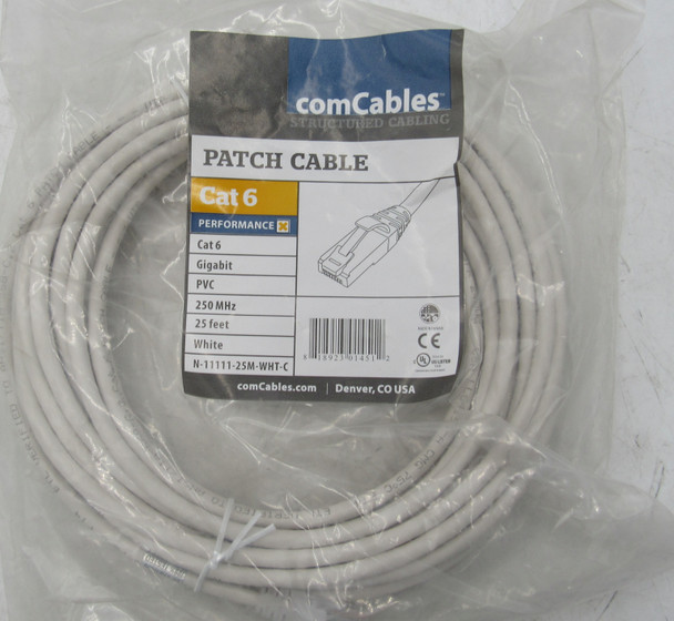 ComCables N-11111-25M-WHT-C Wire/Cable/Cord