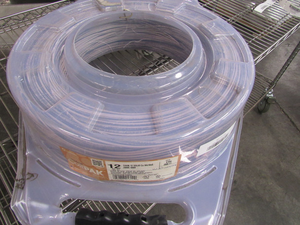 CoilPak 58027705 Wire/Cable/Cord Building Wire 600V 2000ft White with Blue Stripe SPOOL(FT)