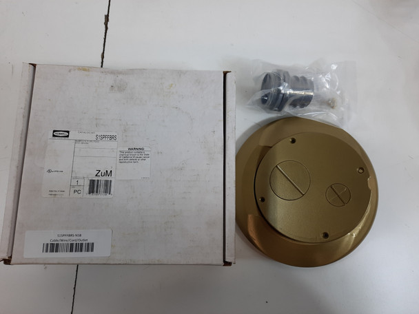 Hubbell S1SPFFBRS Wallplates and Accessories Subplate Furn Feed Brass
