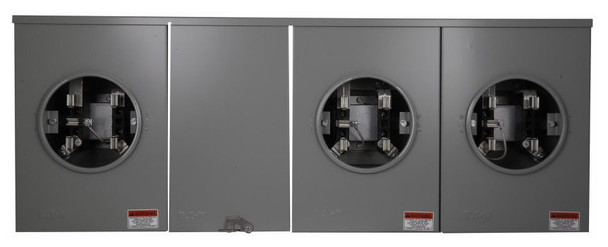 Eaton U3R1121BCRCH Meter Sockets Ring-Type 100A 600V 1Ph 3 Positions 3Wire 5Jaws EA Residential