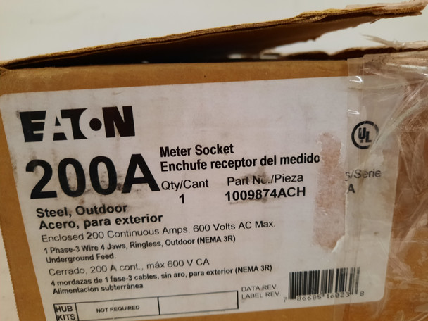 Eaton 1009874ACH Meter Sockets EA