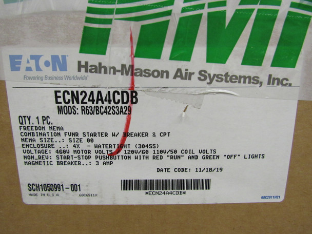 Eaton ECN24A4CDB Electrical Enclosures Combination 120V NEMA 4X START STOP