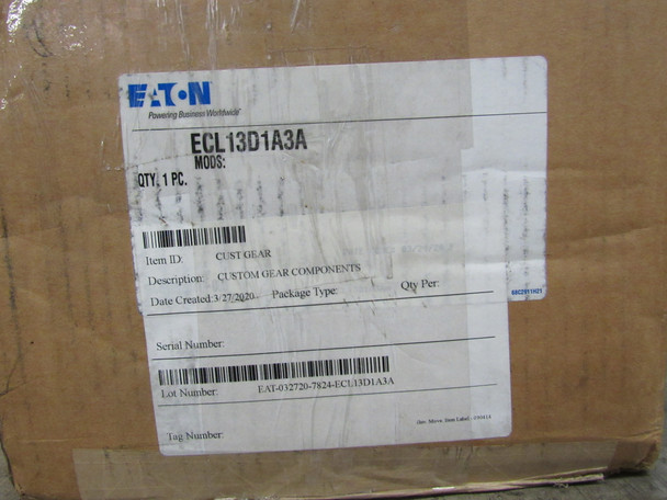 Eaton ECL13D1A3A Enclosed Contactors Lighting Contactor 3P 60A 120V NEMA 1 Mechanically Held Combination