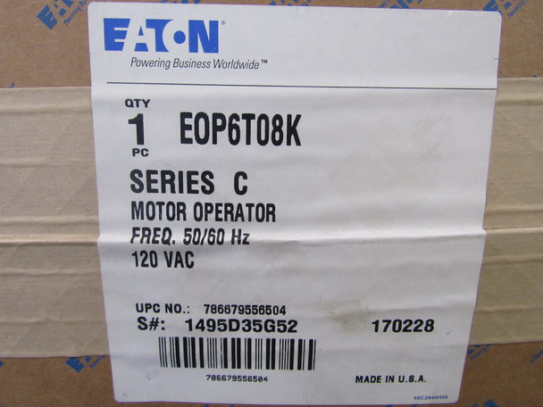 Eaton EOP6T08K Motor Operators 120V