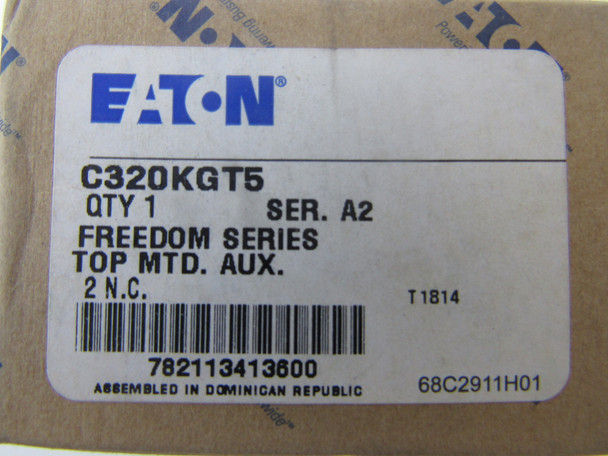 Eaton C320KGT5 Auxiliary Contact 10A 600V EA