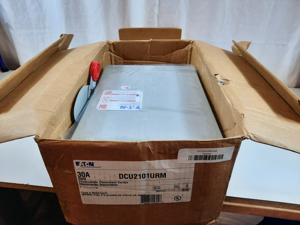 Eaton DCU2101URM Disconnect Switches Photovoltaic Disconnect Switch 30A 1000VDC Non Fusible NEMA 3R