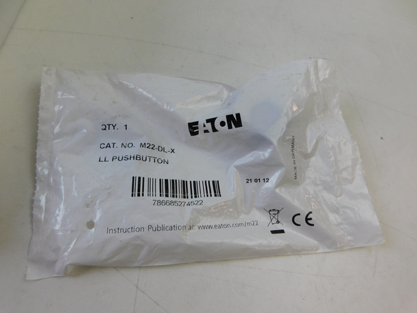 Eaton M22-DL-X Pushbuttons Illuminated EA NEMA 3/3R/4/4X/12/13 Watertight/Oiltight