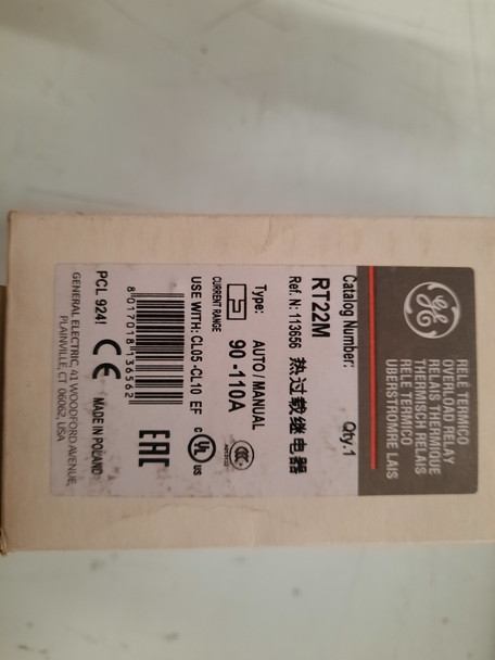 RT22M Relays Auto/Manual 90-110A