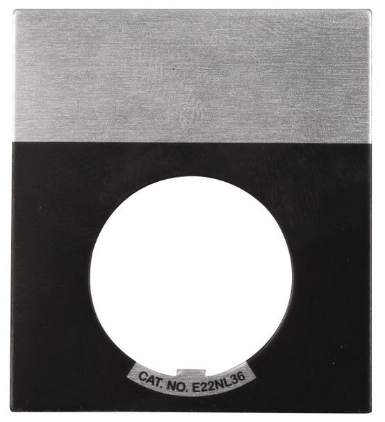 Eaton E22NL36 Contact Blocks and Other Accessories Legend Plate Black EA