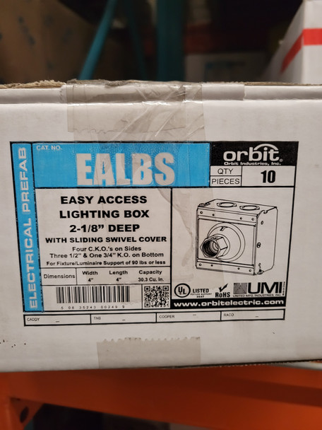 Orbit EALBS Wallplates and Accessories EA