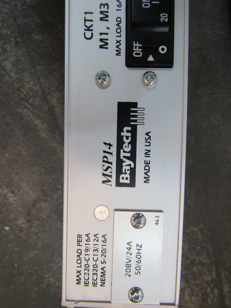 BayTech MSP14 Other Power Supplies Modular Power Strip 24A 208V