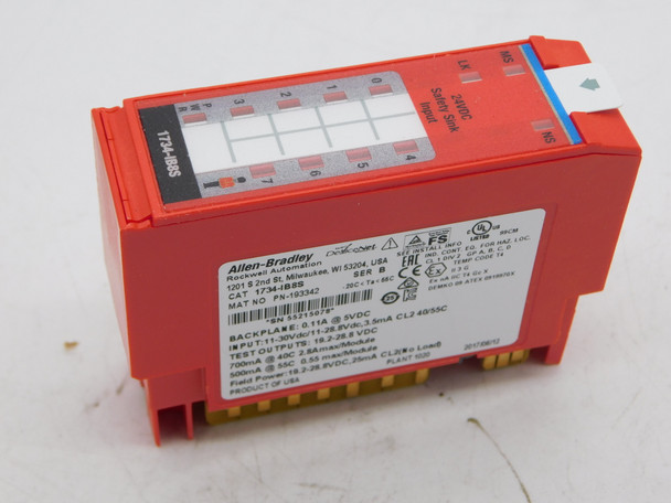 Allen Bradley 1734-IB8S Programmable Logic Controllers (PLCs) Input Safety Module 24V