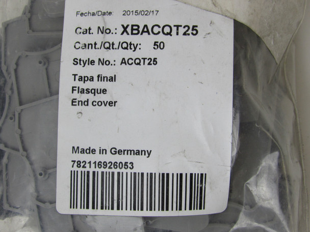 Eaton XBACQT25 Other Power Distribution Contacts and Accessories End Cover 50BOX
