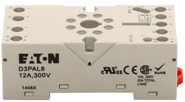 Eaton D3PAL8 Relay Accessories 8 Pin 12A 300V 50/60Hz 10BOX