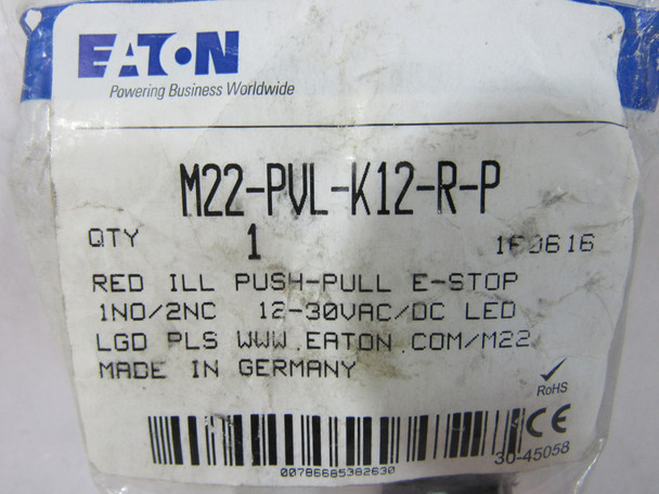 Eaton M22-PVT-K12-P Pushbuttons EA