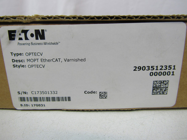 Eaton OPTECV PLC Cables/Connectors/Accessories MOPT EtherCAT