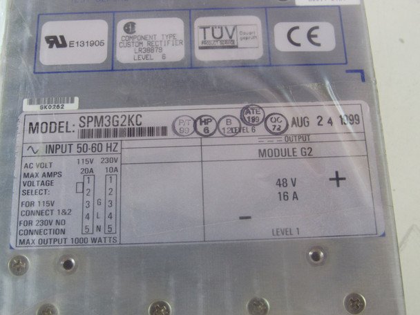 Power One SPM3G2KC Other Power Supplies 10/20A 115/230V Output Voltage: 48V Output Current: 16A