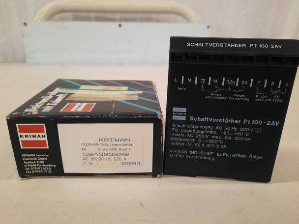 Kriwan PT100-2AV Other Sensors and Switches Motor Protector 5A 250V