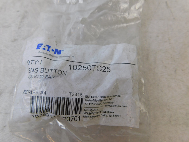 Eaton 10250TC25 Contact Blocks and Other Accessories Plastic Lens Clear EA NEMA 3/3R/4/4X/12/13 Watertight/Oiltight