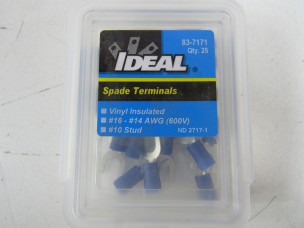 Ideal 83-7171 Terminal Blocks Spade Terminal 25BOX