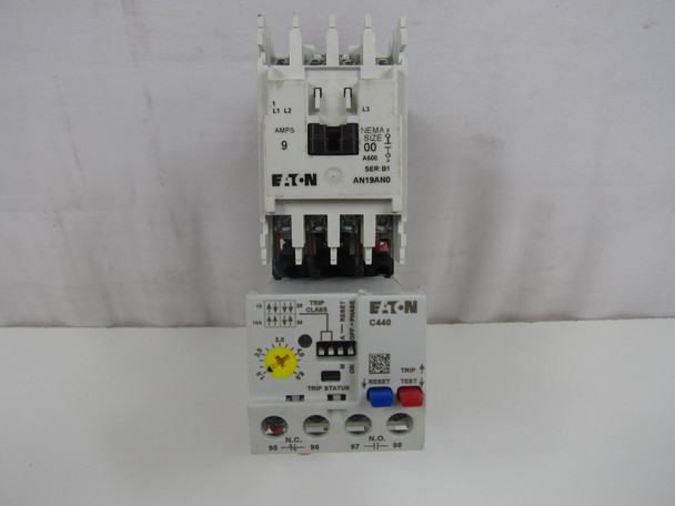 Eaton AN19AN0A5E005 Combination Starters Open 9A 50/60Hz 110/120VAC 1-5A Overload Range