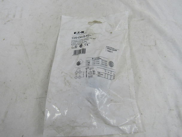 Eaton C22-DH-S-K01 Pushbuttons 1NC Black