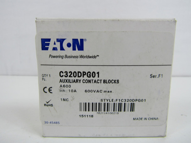 Eaton C320DPG01 Auxiliary Contact EA