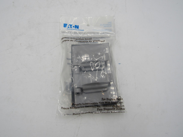 Eaton S1962 Outlet Boxes/Covers/Accessories Weather Protective Cover Gray EA 2 Gang