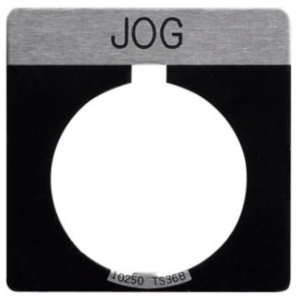 Eaton 10250TS22 Contact Blocks and Other Accessories Legend Plate Black LOW