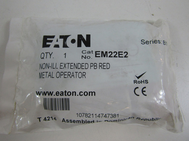 Eaton EM22E2 Pushbuttons Non-Illuminated Red EA