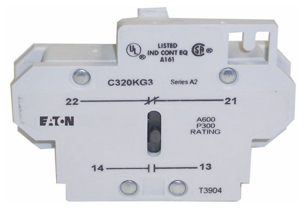 Eaton C320KG5 Auxiliary Contact Pressure Plate 10A 600V 2NC EA