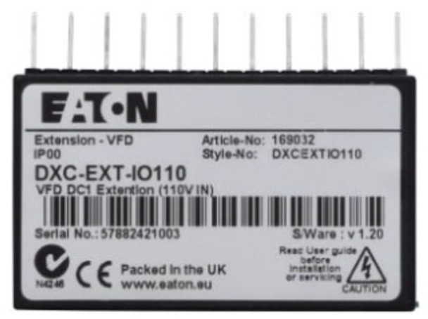 Eaton DXC-EXT-IO110 PLC Cables/Connectors/Accessories Logic Input Card 110V
