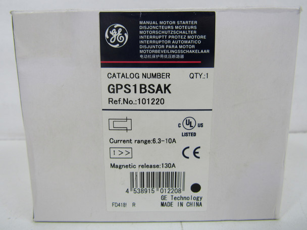 GPS1BSAK Manual Starters 3P 6.3-10A 575V 3Ph