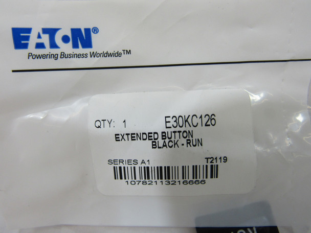 Eaton E30KC126 Contact Blocks and Other Accessories Button Cap Black EA