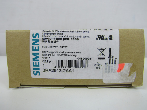 Siemens 3RA2913-2AA1 Contact Accessories Wiring Kit