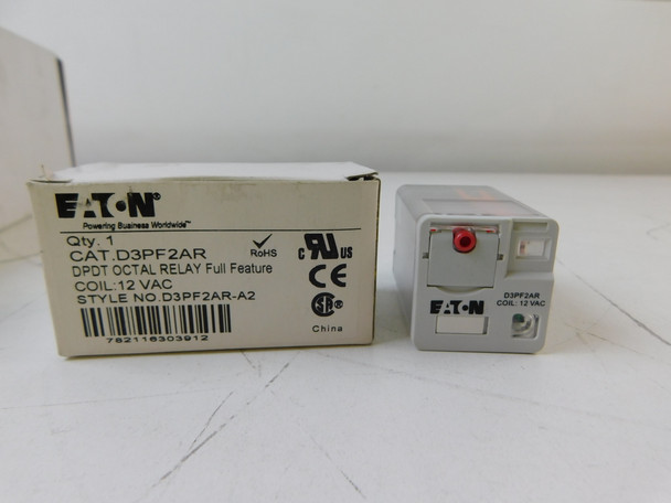 Eaton D3PF2AR Relays General Purpose Relay 12A 12V 50/60Hz